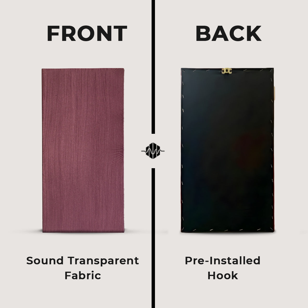 Artiqtone Audio Labs - Rockwool Acoustic Sound Proofing Panels - BROWN | 24" x 13.5" x 2" | NRC - 0.9