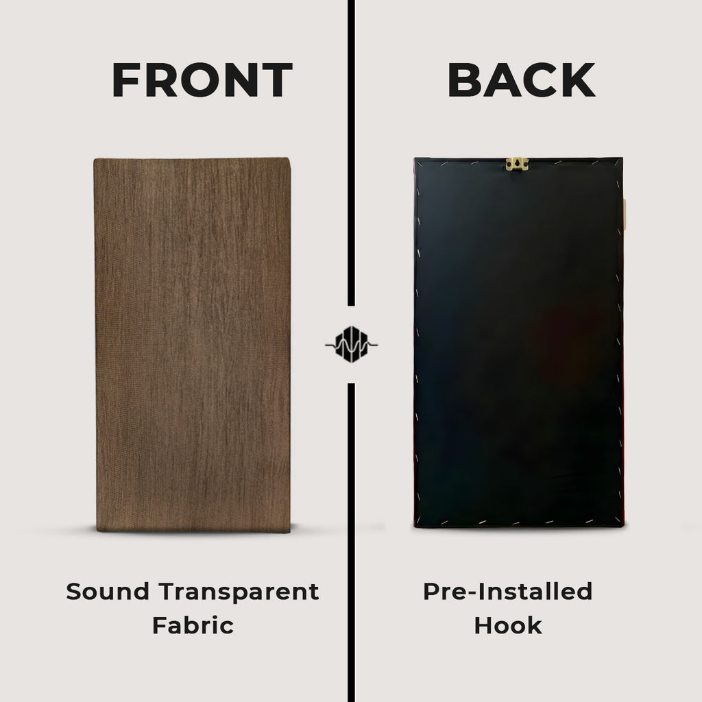 Artiqtone Audio Labs - Rockwool Acoustic Sound Proofing Panels - BEIGE | 24" x 13.5" x 2" | NRC - 0.9