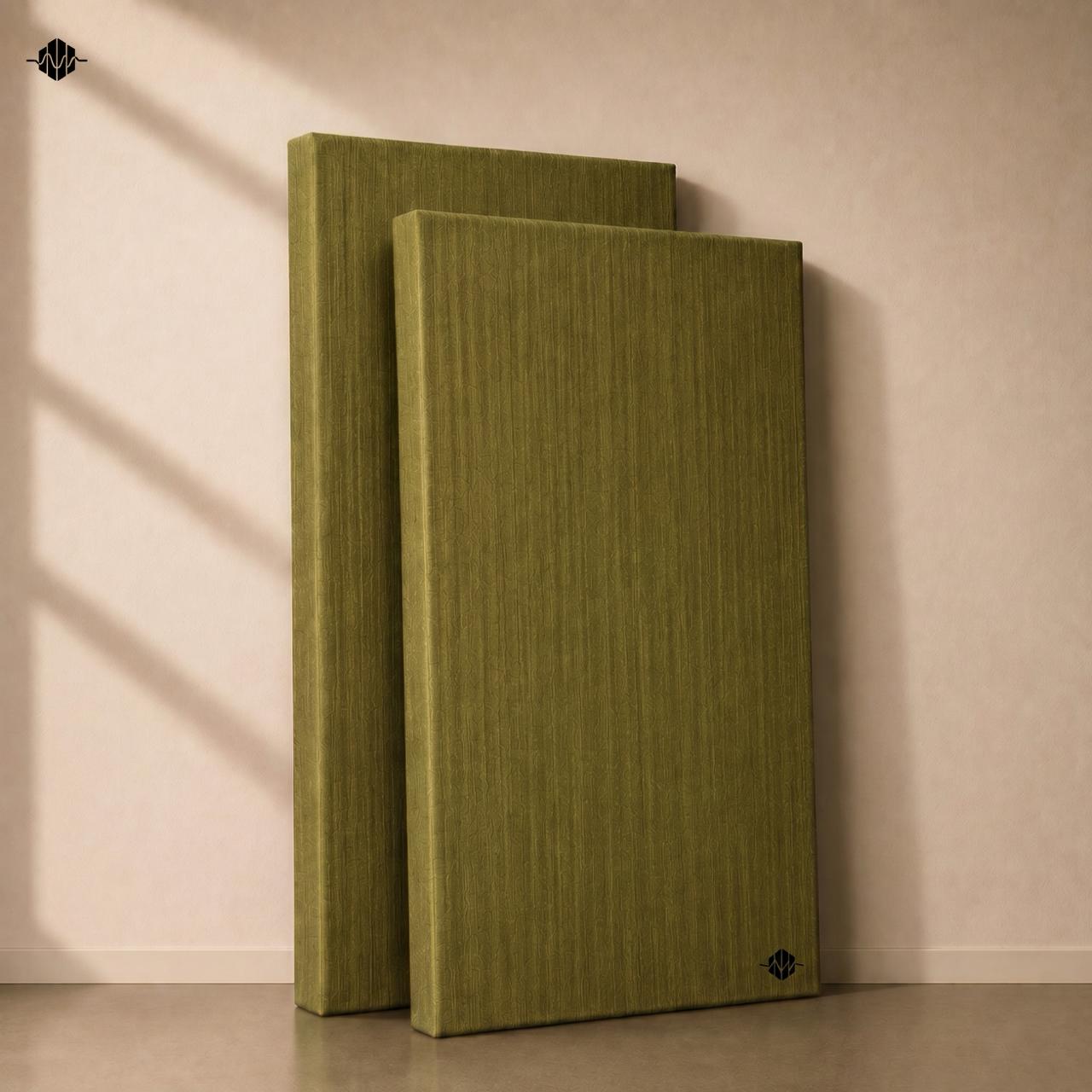 Artiqtone Audio Labs - Rockwool Acoustic Sound Proofing Panels - OLIVE MOSS | 36” x 13.5" x 2" | NRC - 0.9