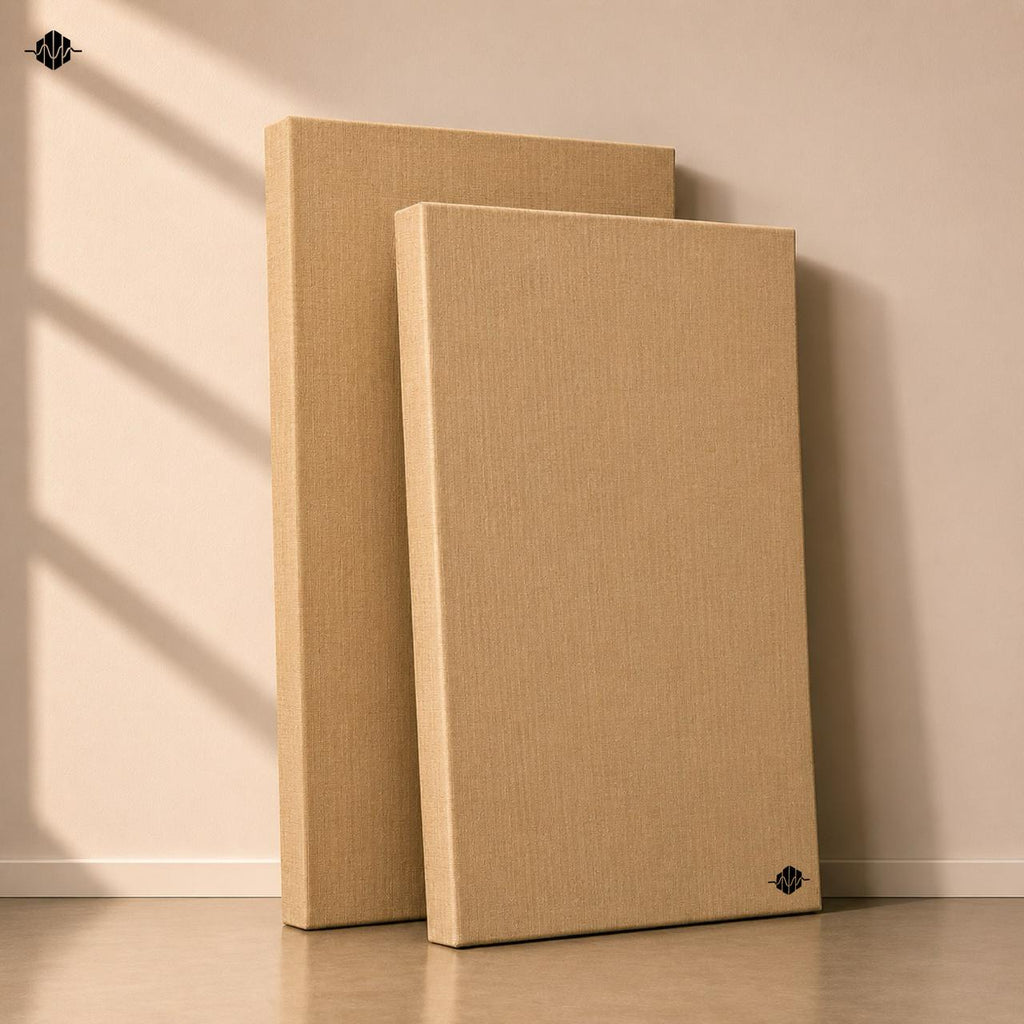 Artiqtone Audio Labs - Rockwool Acoustic Sound Proofing Panels - ARCTIC GOLDEN | 36” x 13.5" x 2" | NRC - 0.9