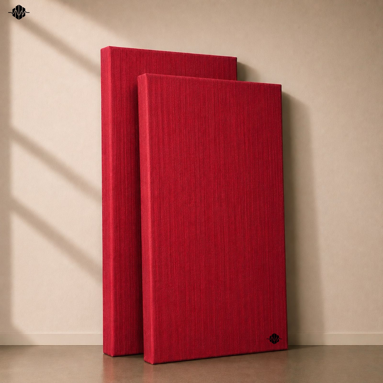 Artiqtone Audio Labs - Rockwool Acoustic Sound Proofing Panels - RED | 24" x 13.5" x 2" | NRC - 0.9